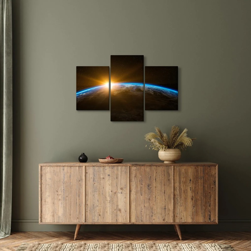 Tablou - Planeta Pământ și univers (90x60 cm)