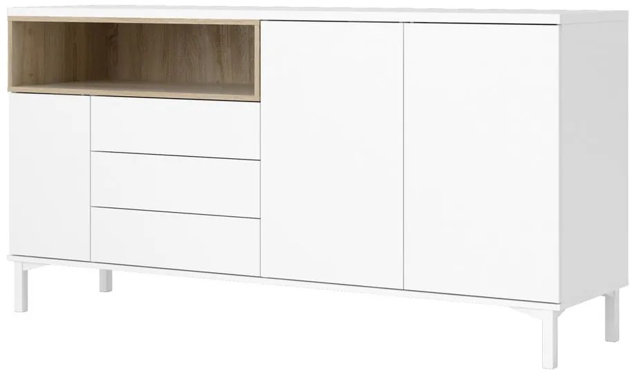 Comodă albă 176x90x49 cm Roomers – Tvilum