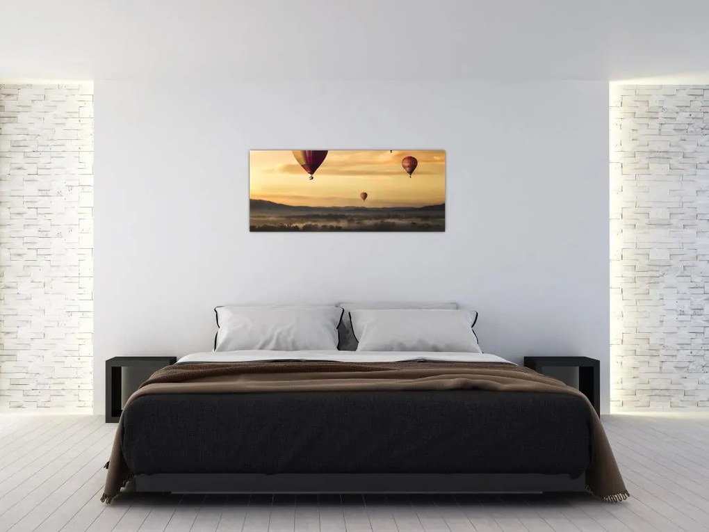 Tablou cu baloane zburând (120x50 cm)