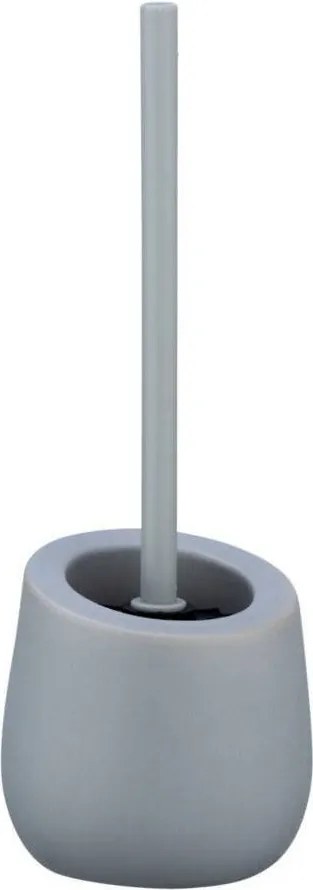 Perie WC cu suport BADI, Gri, 38x13,5x13,5, Wenko