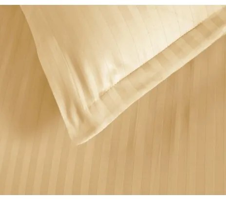 Cearceaf de pat cu elastic si doua fete perna, 180x200, culoare Crem