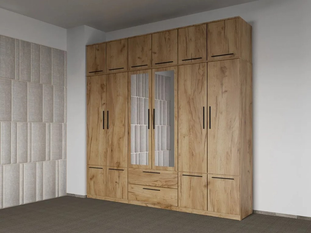 Set mobila dormitor 4 piese Stejar Levi C32