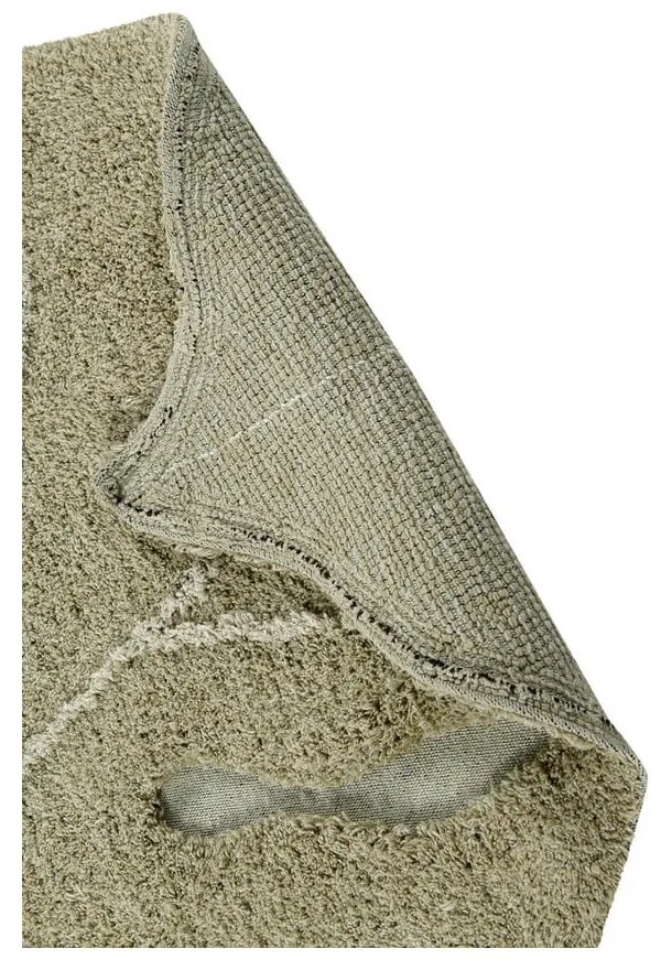 Covor pentru copii kaki lavabil/țesut manual din bumbac 75x100 cm Mini Monstera Olive – Lorena Canals