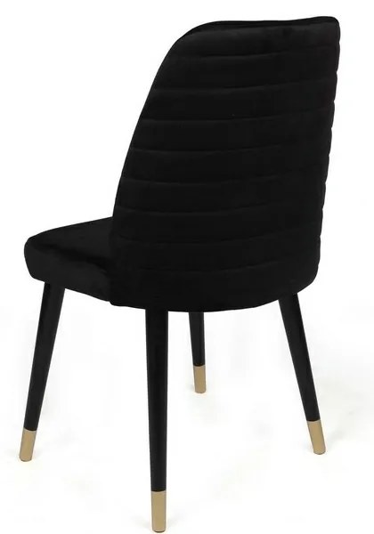 Set de scaune de sufragerie Hugo Black and Black,2 buc.