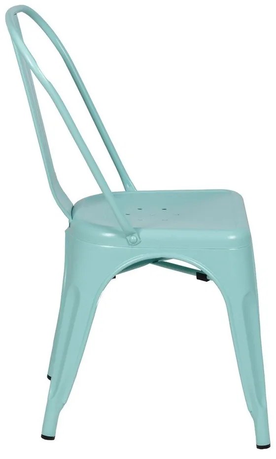 Scaune de dining turcoaz 2 buc. din metal – Ixia