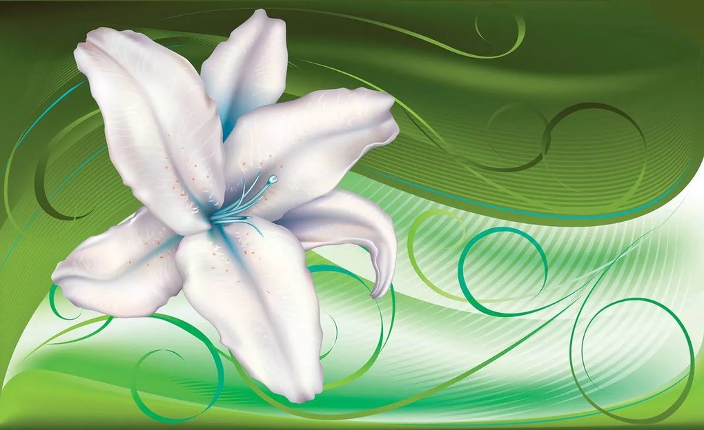 Fototapet - Arta florală - abstract (152,5x104 cm)