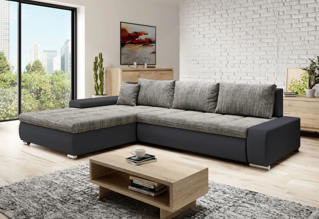 Supermobel Coltar TOSCANIA C, 297x80x214, berlin 05/piele eco maro, stanga