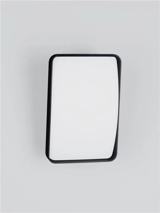 Aplica de perete exterior LED IP65 NUBO negru