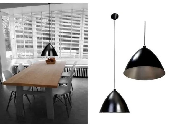 Lustră pe cablu Searchlight 52555M 1xE27/60W/230V negru