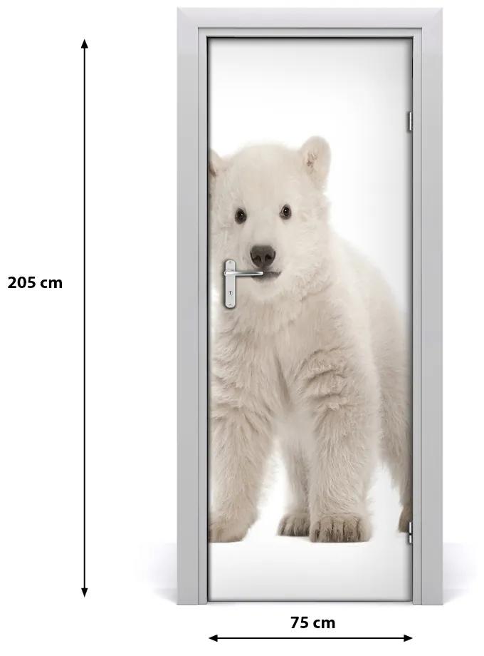 Autocolante pentru usi perete urs polar