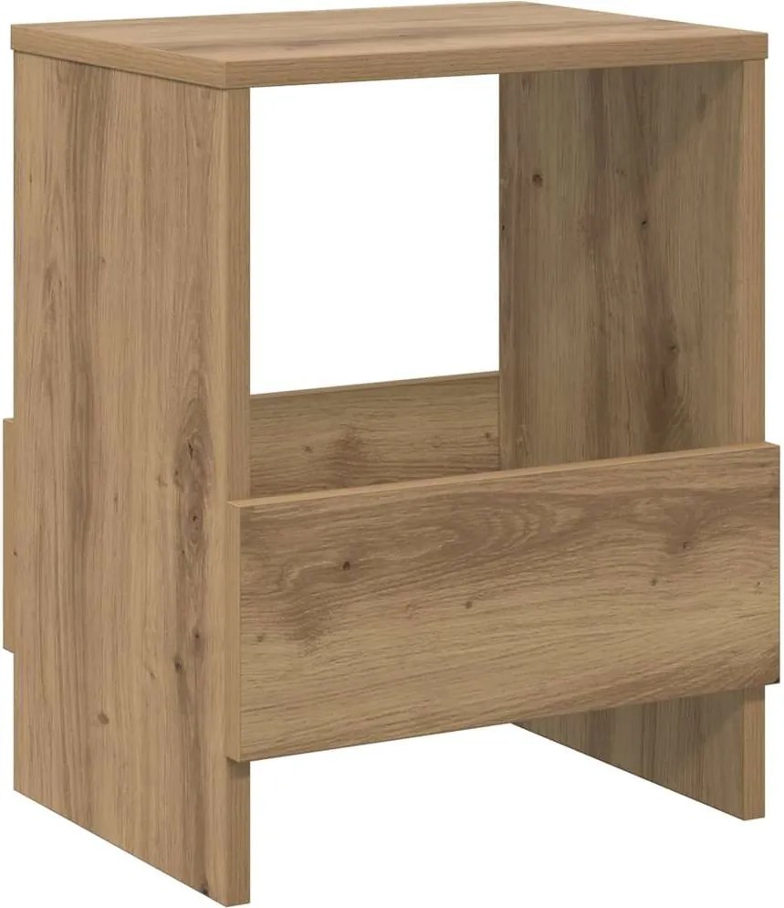 vidaXL Raft pentru reviste Stejar Artizanal 35 x 30 x 45 cm