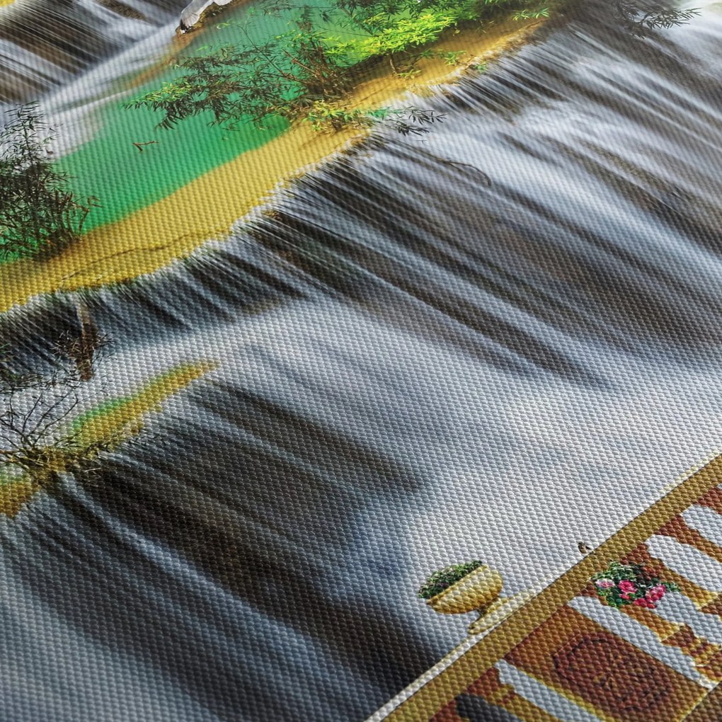 Tablou - Privire la cascade magice (120x50 cm)