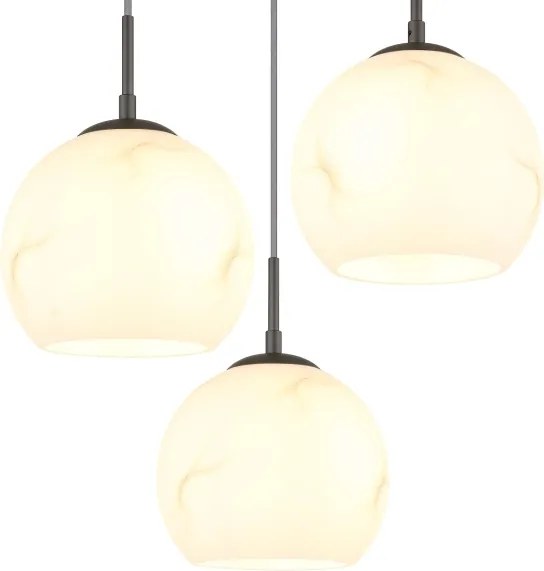 Globo 15999M-3HR - Lustru suspendat pe cablu RAGUSA 3xE27/60W/230V Ø 42,5 cm