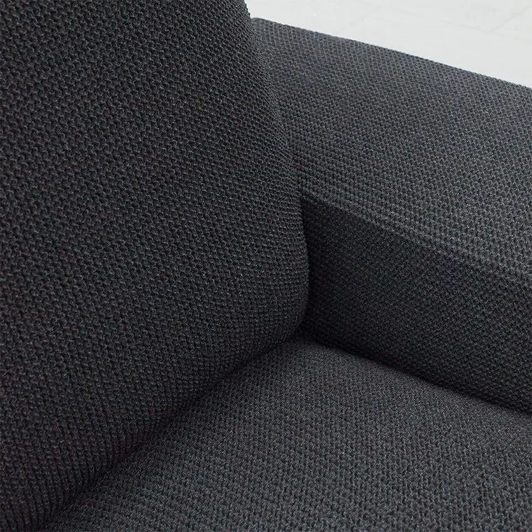Nueva Textura Huse super elastice HARMONIA antracit fotoliu dublu (l. 140 - 180 cm)