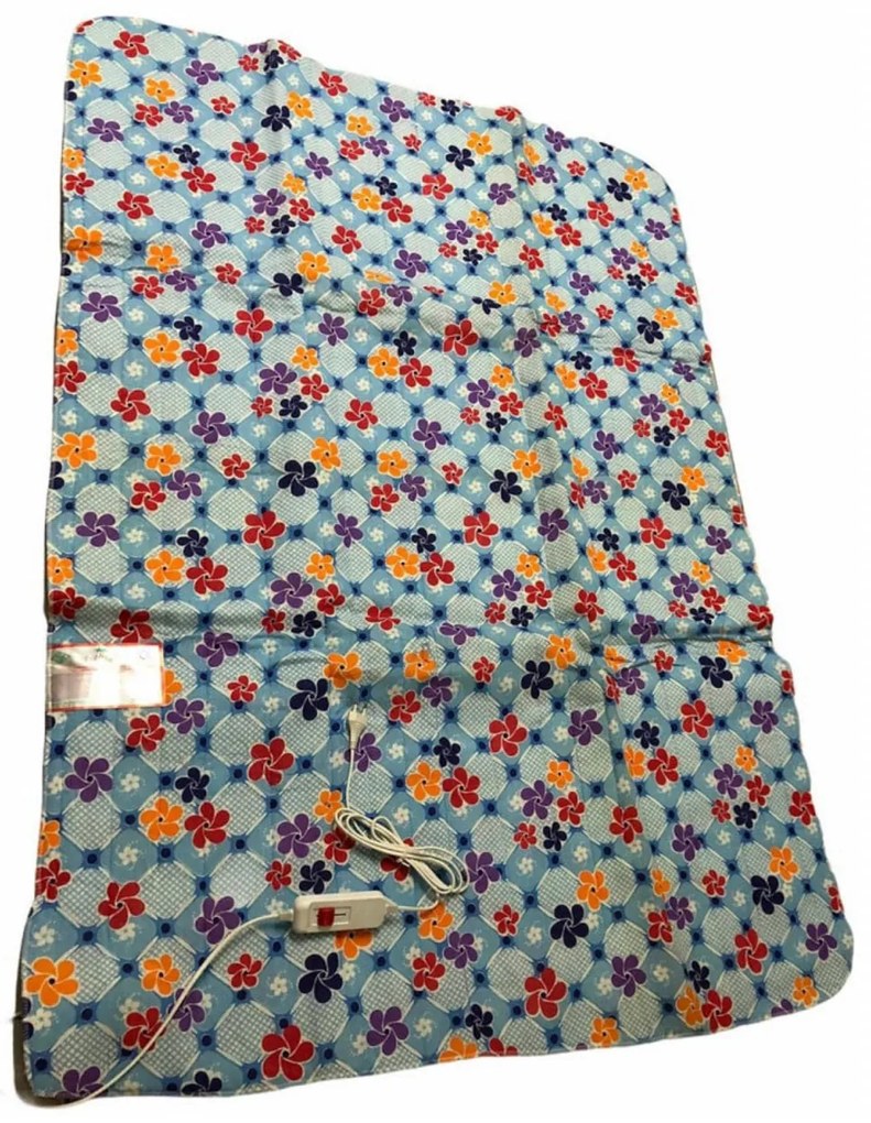 Saltea electrica HouseXL™ Palmiye , 115X150 cm, 80 W, 2 trepte de temperatura, Patura electrica, Multicolor