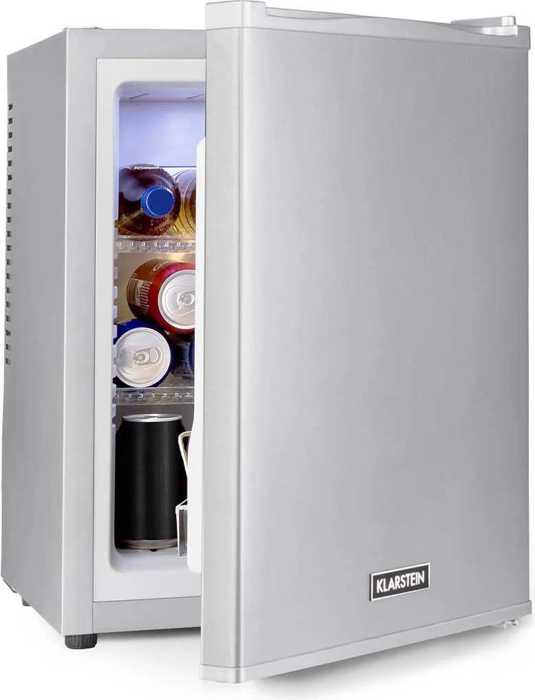 Klarstein Happy Hour 33, minibar, 33 l, 5 - 15 °C, clasa energetică G, silențios, 25 dB, lumină LED, alb