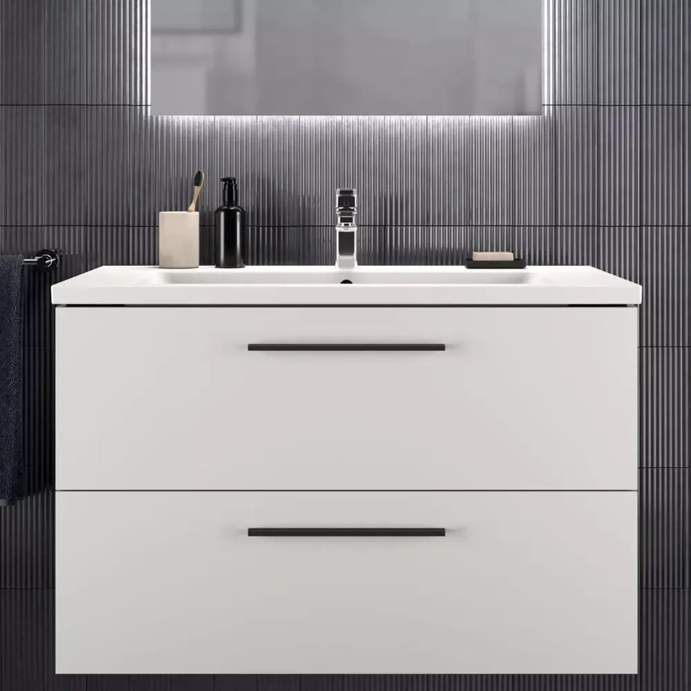 Dulap baza suspendat Ideal Standard i.life B alb mat 2 sertare 100 cm