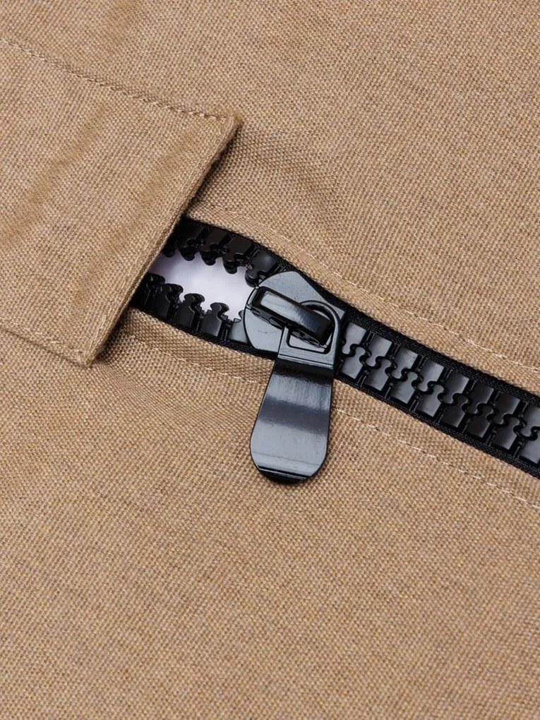 Puf pentru exterior bej din textil acrilic, "Les Sables-d'Olonne"