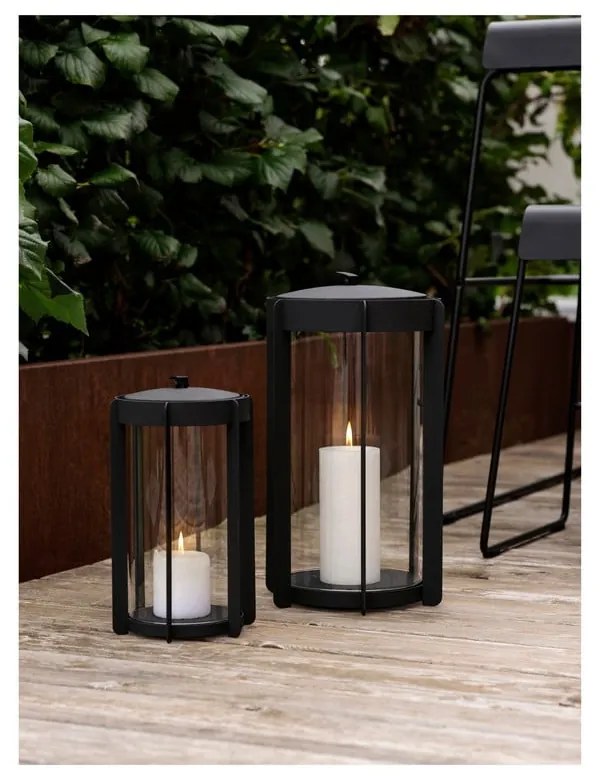 Felinar cu LED negru cu USB (înălțime 25 cm) Firefly – Zone