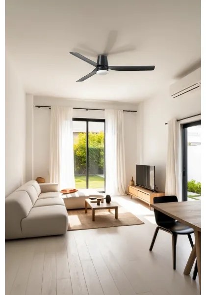 Ventilator LED dimabil FARO 33830-1TW PUNT TUB M LED/18W/230V 3000/4200/6500K + telecomandă