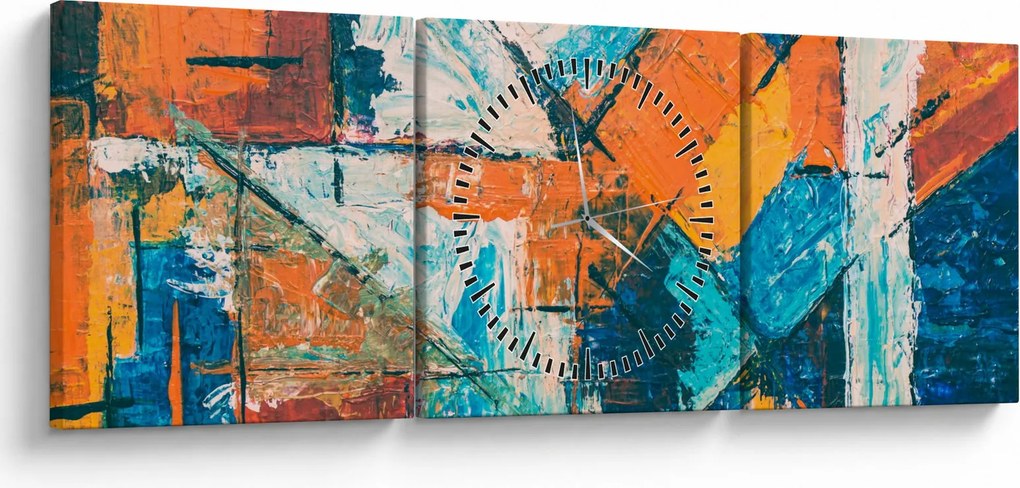 Tablou - Abstract (cu ceas) (90x30 cm)