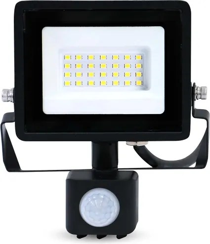 Nedis LLFLP16BLK - Proiector LED cu senzor de mișcare și senzor crepuscular, 20W, 230V, IP44