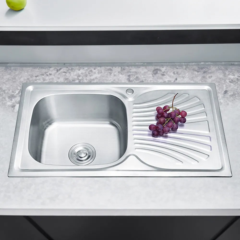 Chiuvetă Boli din oțel inoxidabil cu o lavoar pătrat și picurator