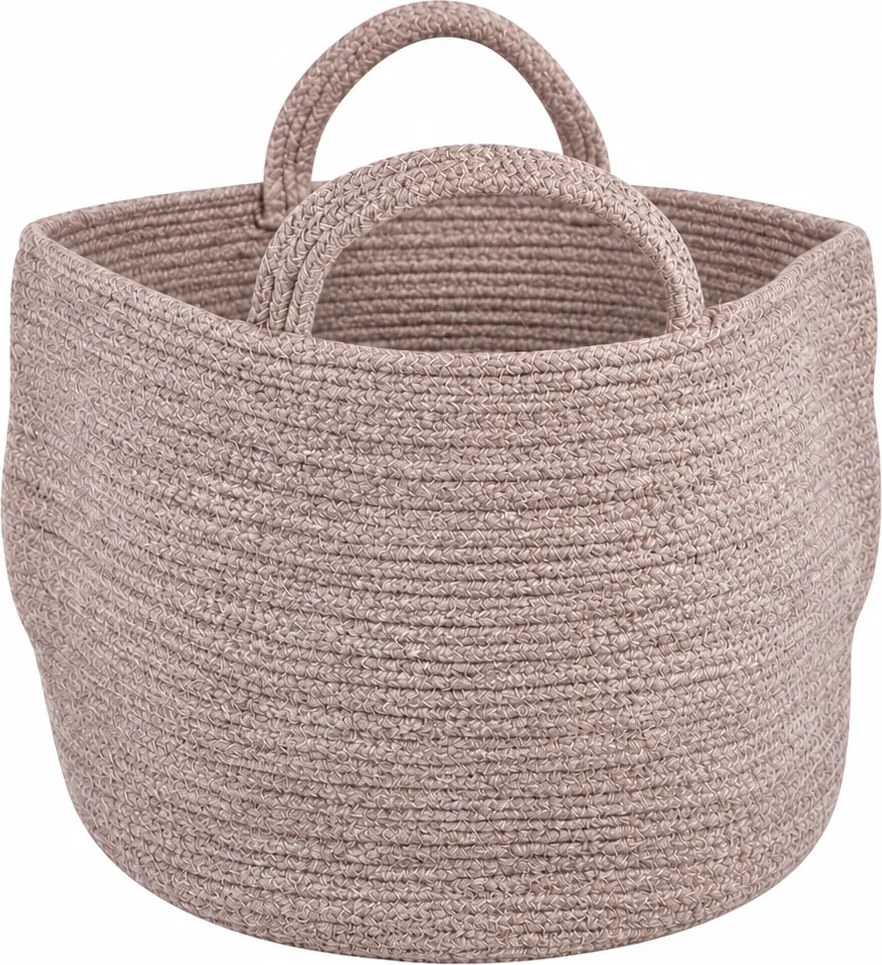 Cos de depozitare cu manere COTTON HAVEN 35x35 cm - mai multe culori Culoare: Růžovohnědá