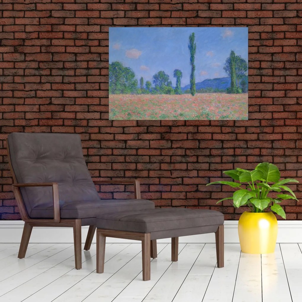 Tablou - Claude Monet, Poppy Field (Giverny), reproducere (90x60 cm)