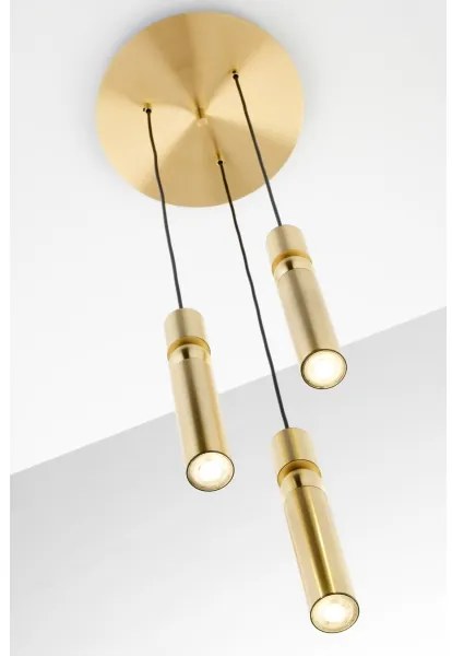 Lustră pe cablu Jupiter 2019 ALAS 3xGU10/10W/230V auriu