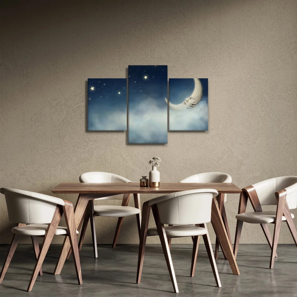 Tablou - Luna cu stele (90x60 cm)