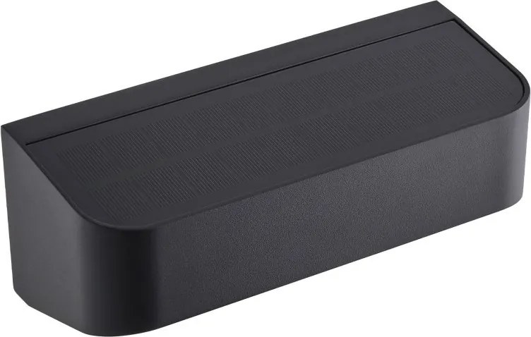 Aplica LED de exterior solara cu senzor IP54 Marcellio negru