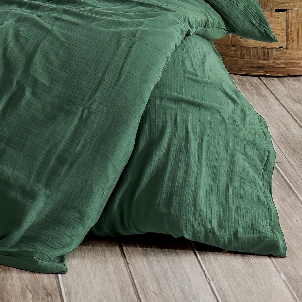 Lenjerie de pat 4Home Moss din muselină , verde, 140 x 220 cm, 70 x 90 cm, 140 x 220 cm, 70 x 90 cm