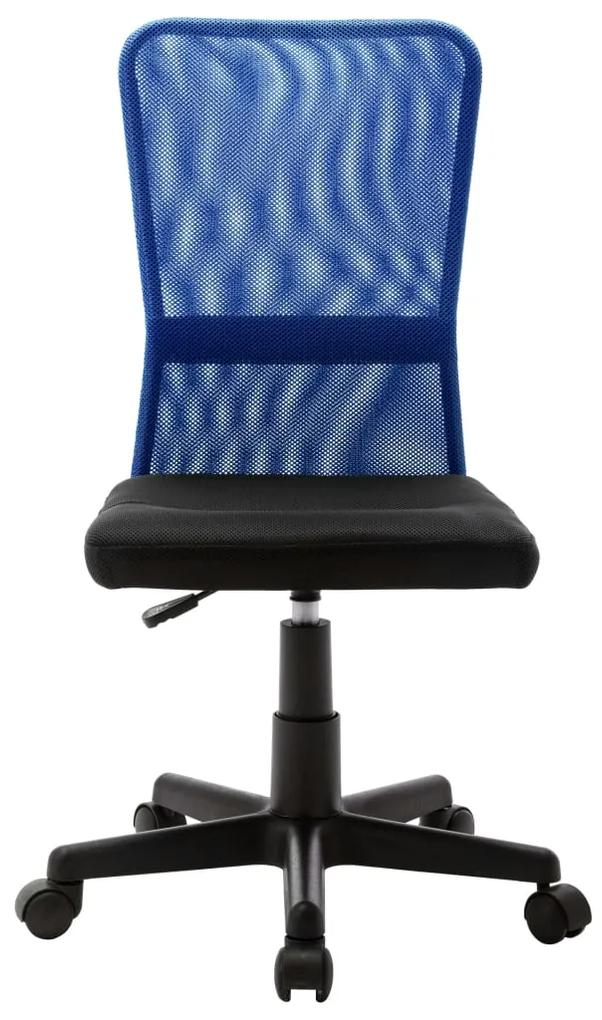 289511 vidaXL Scaun de birou, negru și albastru, 44x52x100 cm, plasă textilă