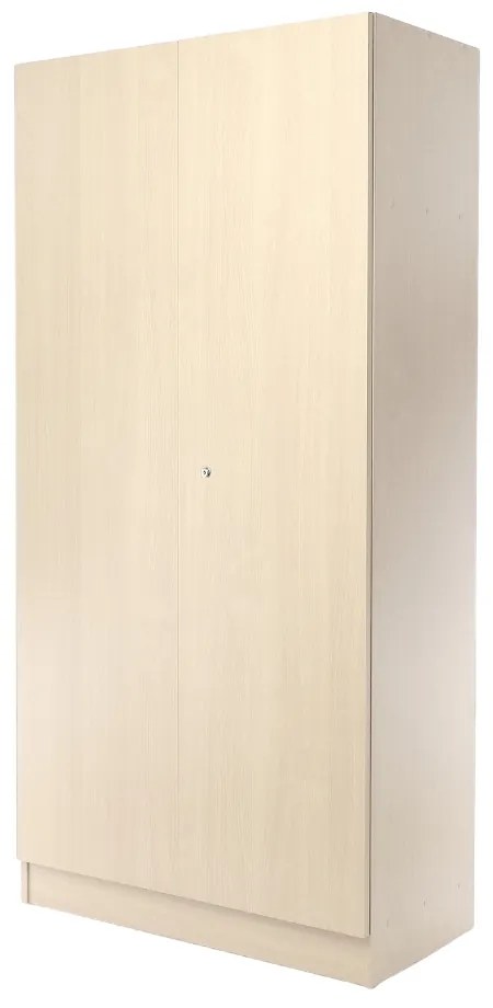 Dulap Visio din lemn, 90 x 45 x 185 cm, încuietoare cilindru, arțar