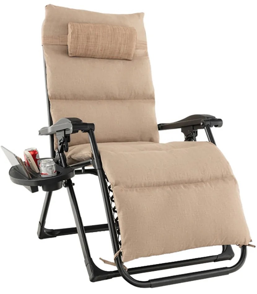 Scaun gravitatie zero capitonat-bej