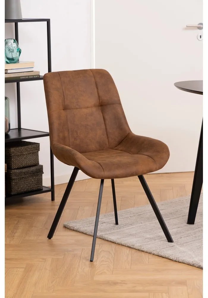 Scaune de dining maro 2 buc. Waylor – Actona