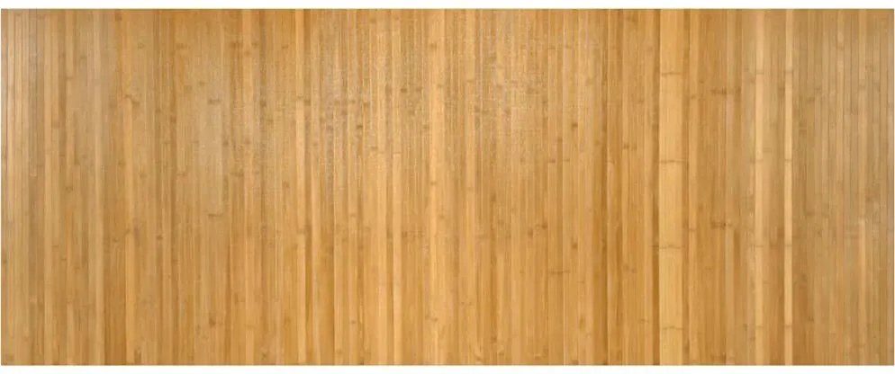 vidaXL Covor dreptunghiular, natural, 80x200 cm, bambus
