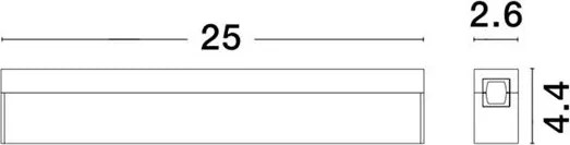 Accesoriu, Corp de iluminat pentru sistemul magnetic PUZZLE si GRAMMI, Versus alama satinata