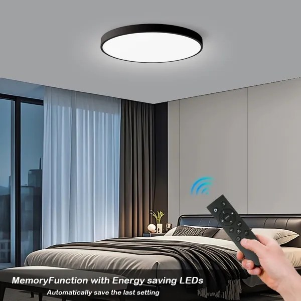 Brilagi - Lampă LED reglabilă SMART POOL, 128 W, 230 V, Ø 100 cm, Wi‑Fi Tuya, neagră, cu telecomandă