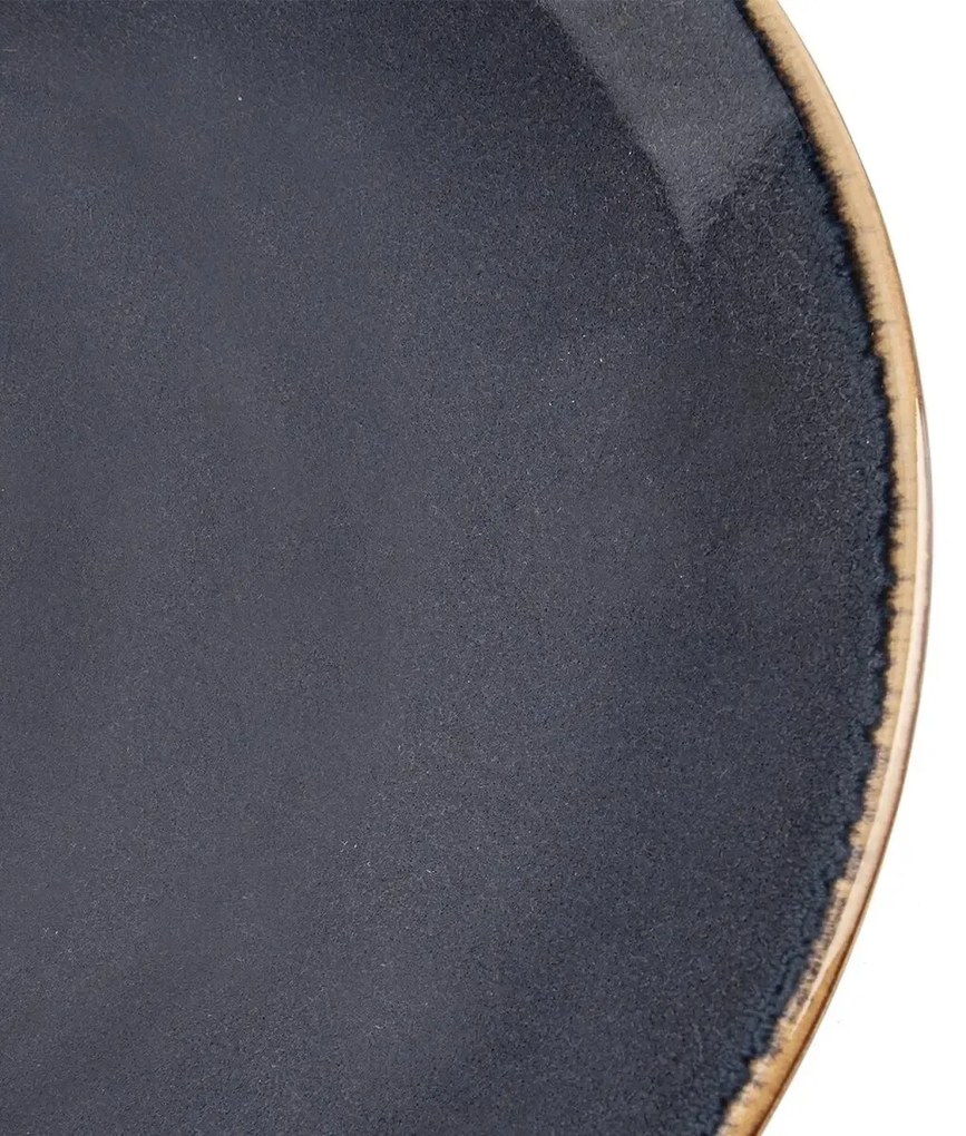 Orion Set de farfurii ceramice adânci Glaze gri 27cm, 6 buc.