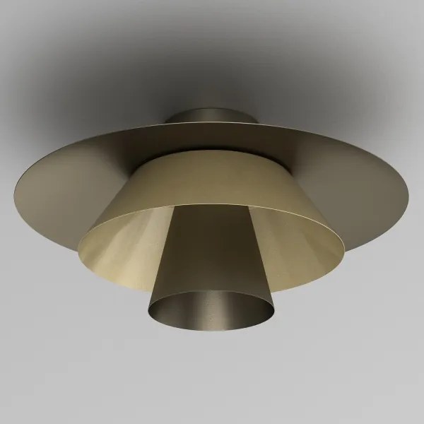 Plafonieră PLATO 1xE27/15W/230V, Ø 38 cm, bronz