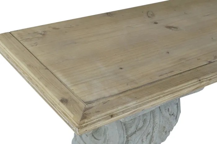 Consola suspendata, natur, din lemn, Armonia