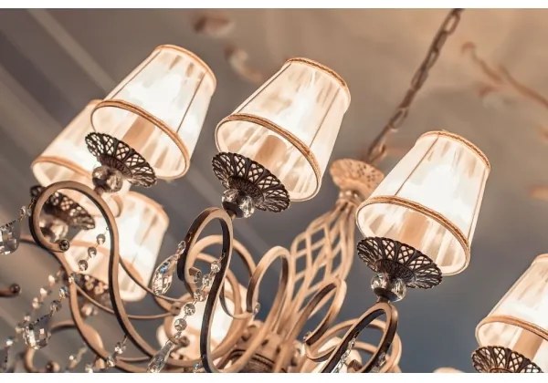 Lustră pe lanț Maytoni ARM247-10-G GRACE 10xE14/40W/230V