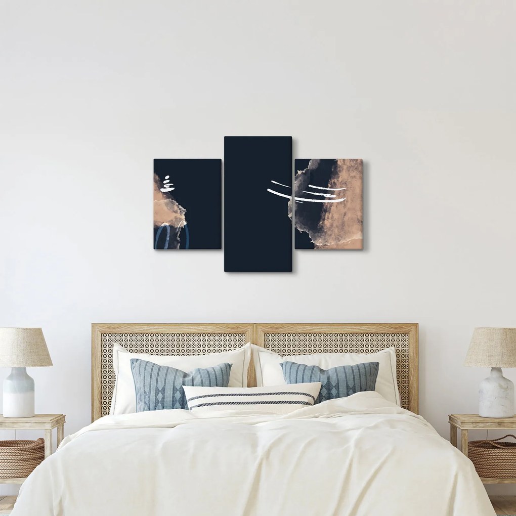 Tablou - Abstracție albastru închis (90x60 cm)