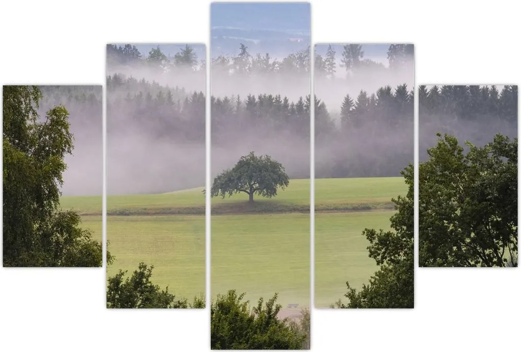 Tablou - Lunca cu copac (150x105 cm)