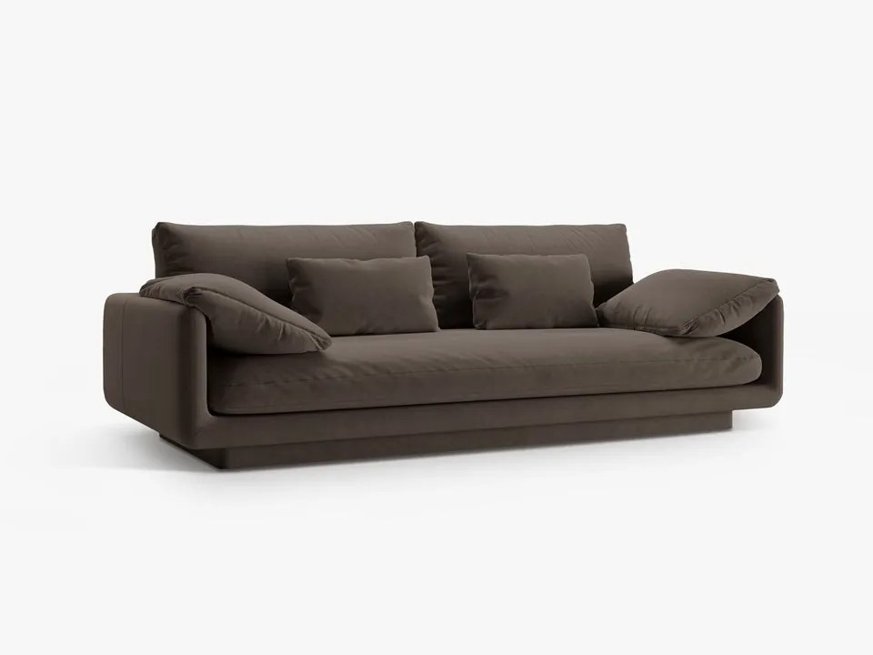 Canapea Torino 3 locuri catifea L220 cm