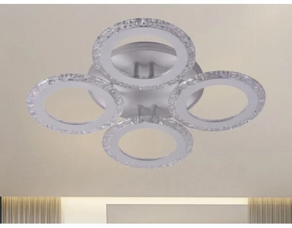 Lustră LED aplicată dimabilă LED/55W/230V 3000-6500K + telecomandă