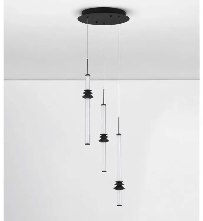 Lustra cu 3 pendule LED design modern ATMOSFERA