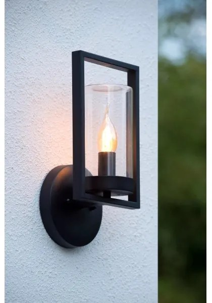 Lucide 29827/01/30 - Aplică perete exterior  NISPEN 1xE14/40W/230V IP44